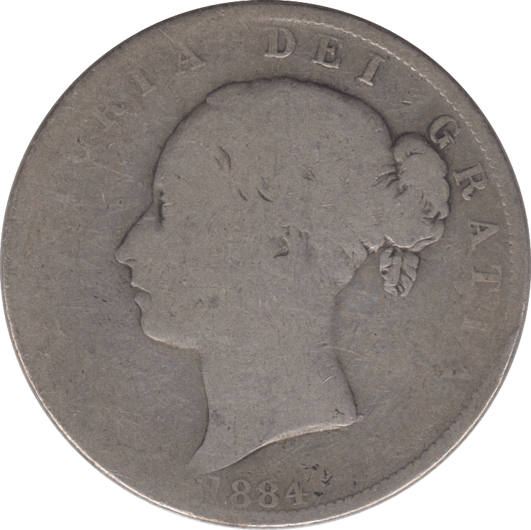 1884 HALFCROWN ( FAIR ) 7 - Halfcrown - Cambridgeshire Coins