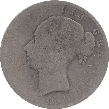 1884 HALFCROWN ( FAIR ) C - Halfcrown - Cambridgeshire Coins