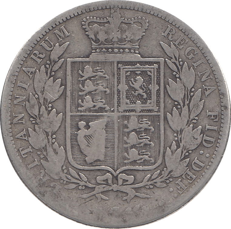 1884 HALFCROWN ( FAIR ) D - Halfcrown - Cambridgeshire Coins