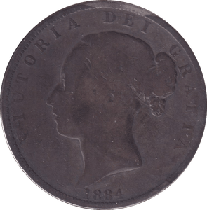 1884 HALFCROWN ( FAIR ) - Halfcrown - Cambridgeshire Coins