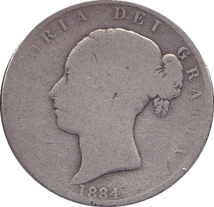 1884 HALFCROWN ( FAIR ) - Halfcrown - Cambridgeshire Coins