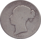 1884 HALFCROWN ( FAIR ) - Halfcrown - Cambridgeshire Coins
