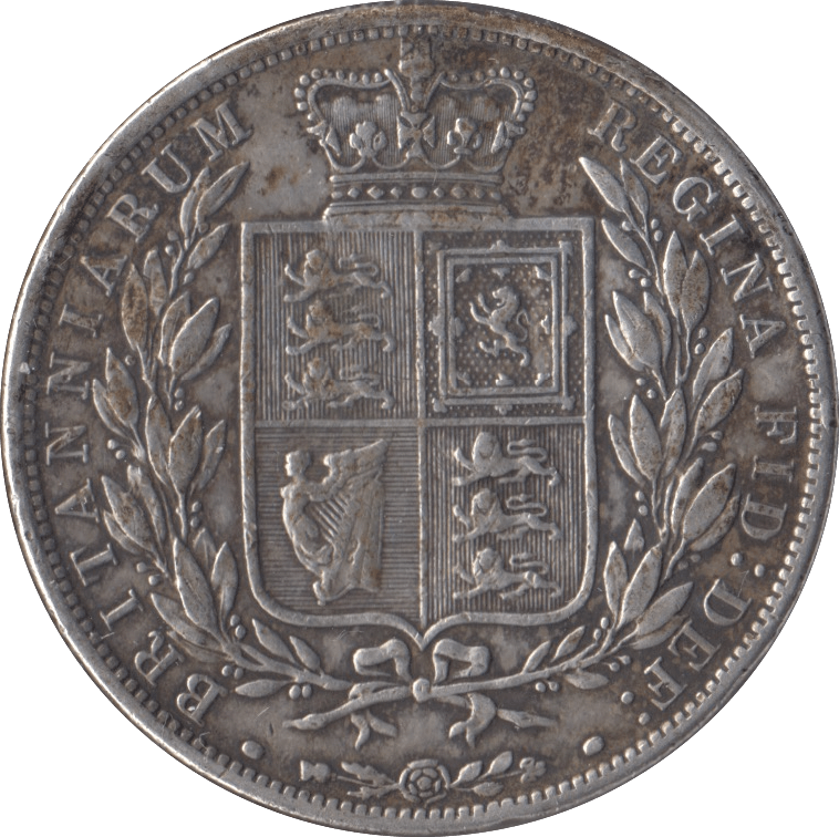 1884 HALFCROWN ( GF ) - Halfcrown - Cambridgeshire Coins