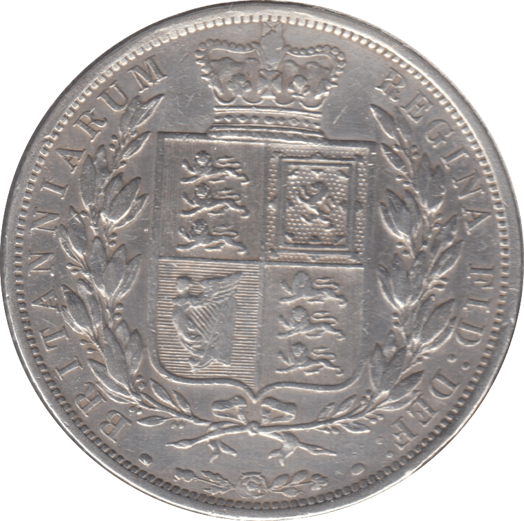 1884 HALFCROWN ( GVF ) 5 - Halfcrown - Cambridgeshire Coins