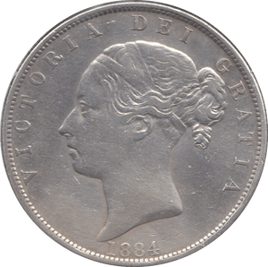 1884 HALFCROWN ( GVF ) 5 - Halfcrown - Cambridgeshire Coins