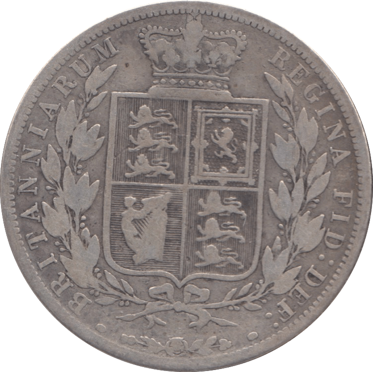 1884 HALFCROWN ( NF ) 4 - Halfcrown - Cambridgeshire Coins