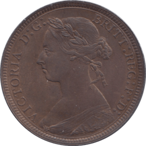 1884 HALFPENNY ( AUNC ) - Halfpenny - Cambridgeshire Coins