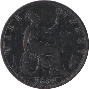 1884 HALFPENNY ( NF ) - Halfpenny - Cambridgeshire Coins