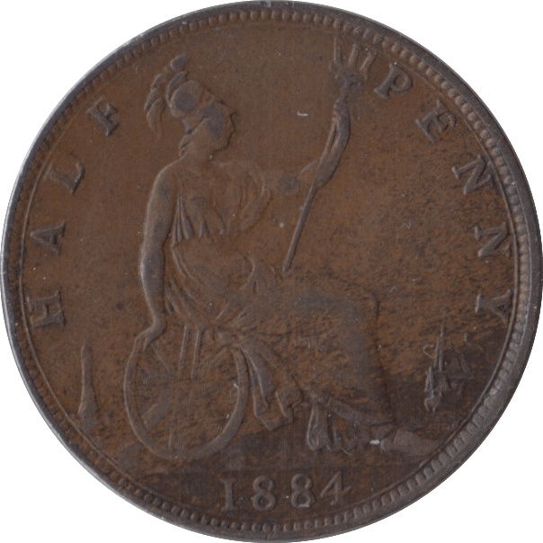 1884 HALFPENNY ( VF ) - Halfpenny - Cambridgeshire Coins