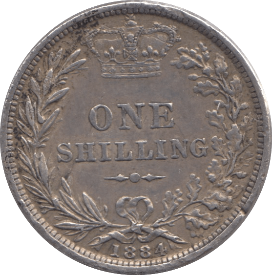 1884 ONE SHILLING ( GVF ) - Shilling - Cambridgeshire Coins