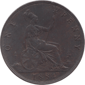1884 PENNY ( EF ) 7 - Penny - Cambridgeshire Coins