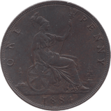 1884 PENNY ( EF ) 7 - Penny - Cambridgeshire Coins