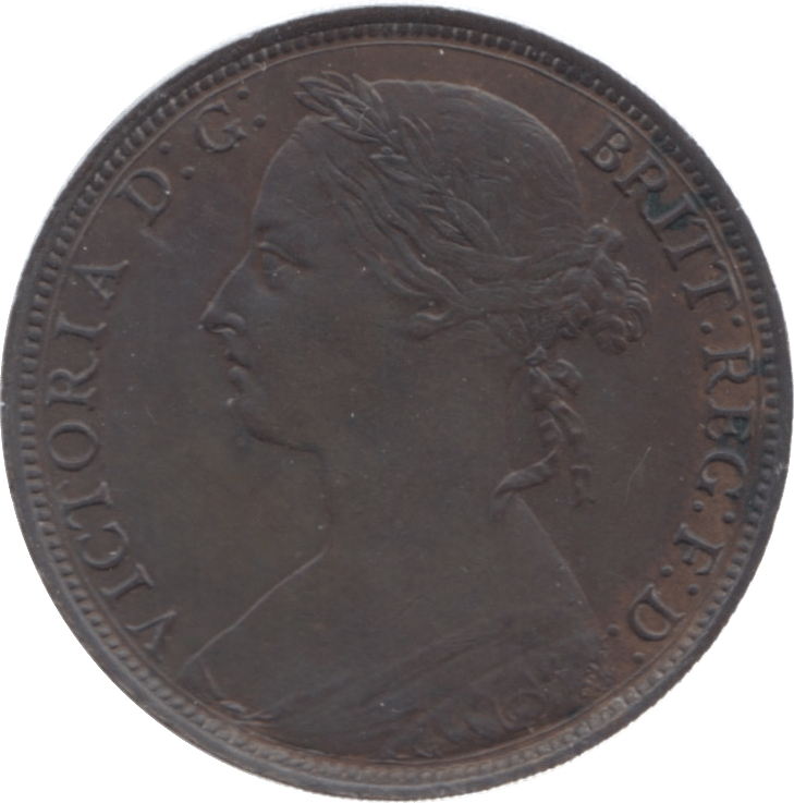 1884 PENNY ( EF ) 7 - Penny - Cambridgeshire Coins