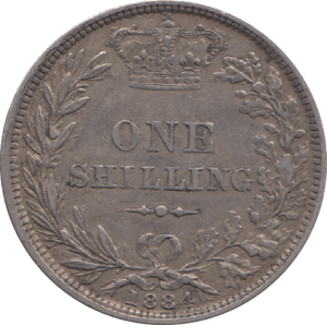 1884 SHILLING ( EF ) 4 - Shilling - Cambridgeshire Coins