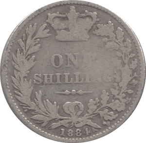 1884 SHILLING ( FAIR ) 1 - Shilling - Cambridgeshire Coins