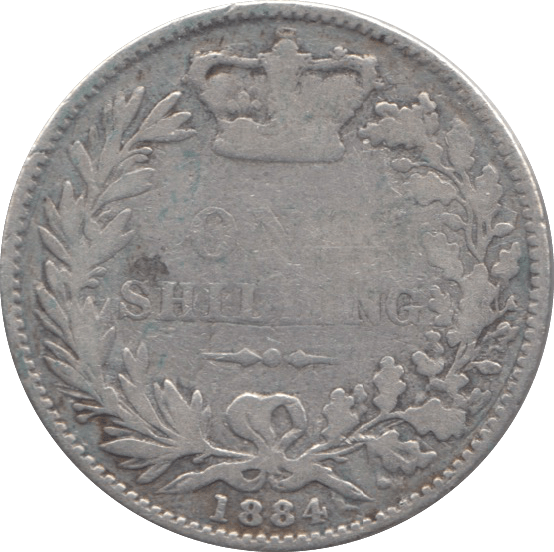 1884 SHILLING ( FAIR ) 2 - Shilling - Cambridgeshire Coins