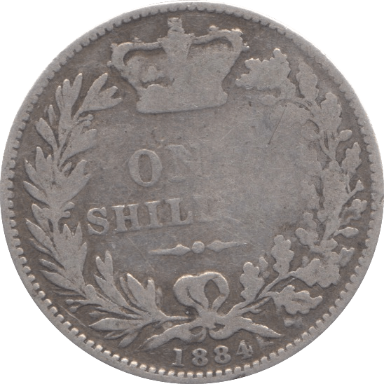 1884 SHILLING ( FAIR ) 2 - Shilling - Cambridgeshire Coins