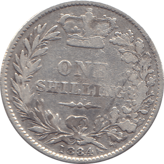 1884 SHILLING ( FAIR ) 4 - Shilling - Cambridgeshire Coins