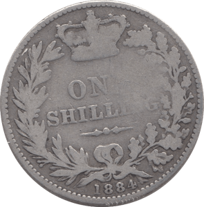 1884 SHILLING ( NF ) 5 - SHILLING - Cambridgeshire Coins