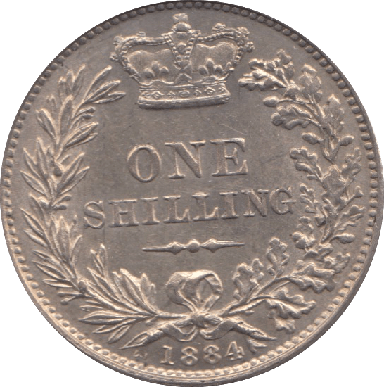 1884 SHILLING ( UNC ) - Shilling - Cambridgeshire Coins