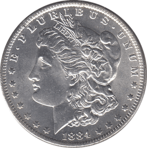 1884 SILVER MORGAN DOLLAR USA NEW ORLEANS MINT - SILVER WORLD COINS - Cambridgeshire Coins