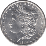 1884 SILVER MORGAN DOLLAR USA NEW ORLEANS MINT - SILVER WORLD COINS - Cambridgeshire Coins