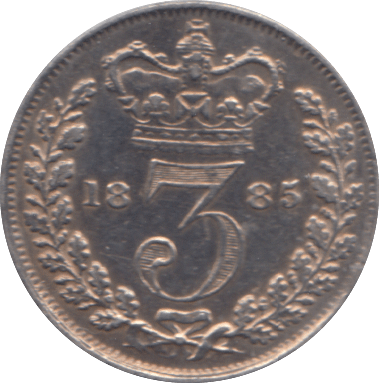1884 SILVER THREEPENCE ( VF ) - Threepence - Cambridgeshire Coins