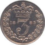 1884 SILVER THREEPENCE ( VF ) - Threepence - Cambridgeshire Coins