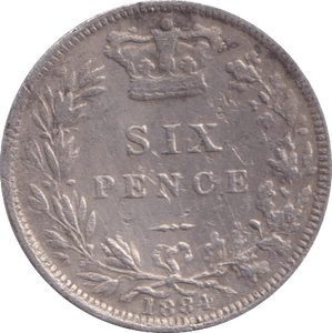1884 SIXPENCE ( FINE ) - Sixpence - Cambridgeshire Coins