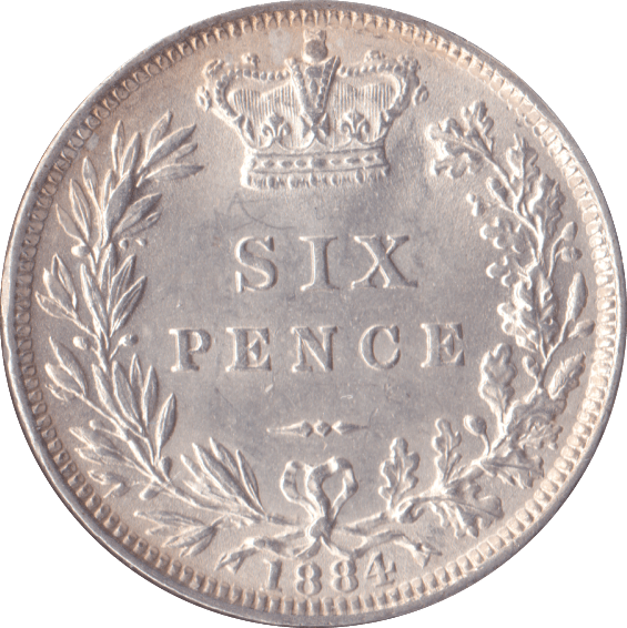 1884 SIXPENCE ( UNC ) - Sixpence - Cambridgeshire Coins
