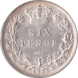 1884 SIXPENCE ( UNC ) - Sixpence - Cambridgeshire Coins