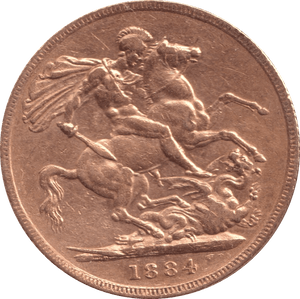 1884 SOVEREIGN ( EF ) - Sovereign - Cambridgeshire Coins