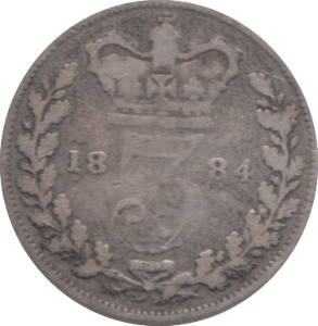 1884 THREEPENCE ( FAIR ) - Threepence - Cambridgeshire Coins