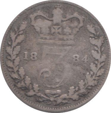 1884 THREEPENCE ( FAIR ) - Threepence - Cambridgeshire Coins
