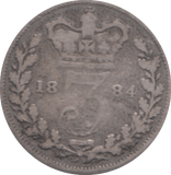 1884 THREEPENCE ( FAIR ) - Threepence - Cambridgeshire Coins