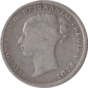 1884 THREEPENCE ( FINE ) - Threepence - Cambridgeshire Coins