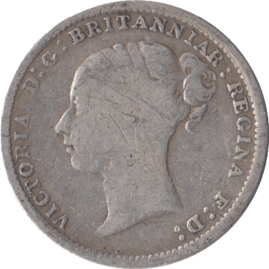 1884 THREEPENCE ( FINE ) - Threepence - Cambridgeshire Coins