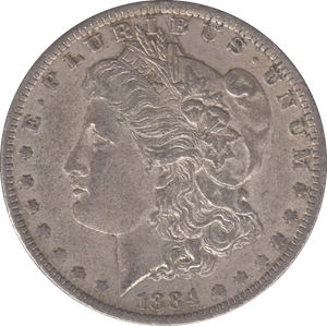 1884 USA MORGAN DOLLAR 0 7 - WORLD COINS - Cambridgeshire Coins