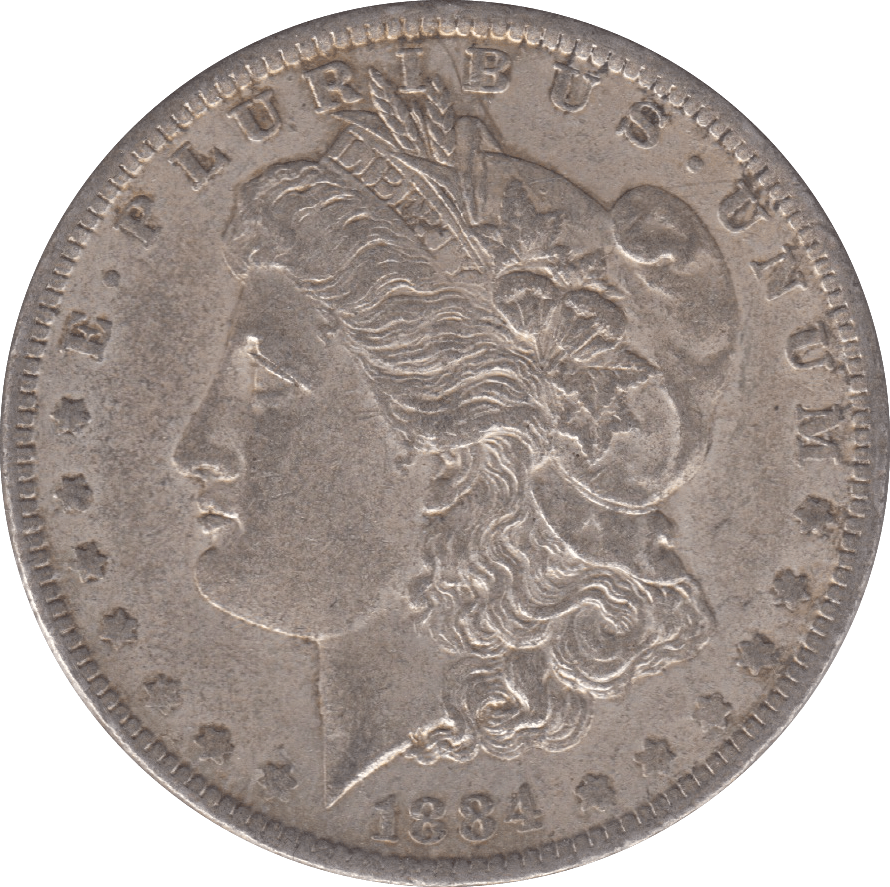 1884 USA MORGAN DOLLAR 0 7 - WORLD COINS - Cambridgeshire Coins