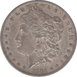 1884 USA MORGAN DOLLAR 0 7 - WORLD COINS - Cambridgeshire Coins
