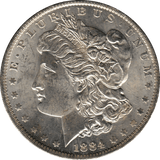 1884 USA SILVER MORGAN DOLLAR NEW ORLEANS MINT REF 2 - SILVER WORLD COINS - Cambridgeshire Coins