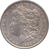 1884 USA SILVER MORGAN DOLLAR NEW ORLEANS MINT - WORLD COINS - Cambridgeshire Coins