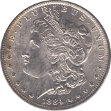 1884 USA SILVER MORGAN DOLLAR NEW ORLEANS MINT - WORLD COINS - Cambridgeshire Coins