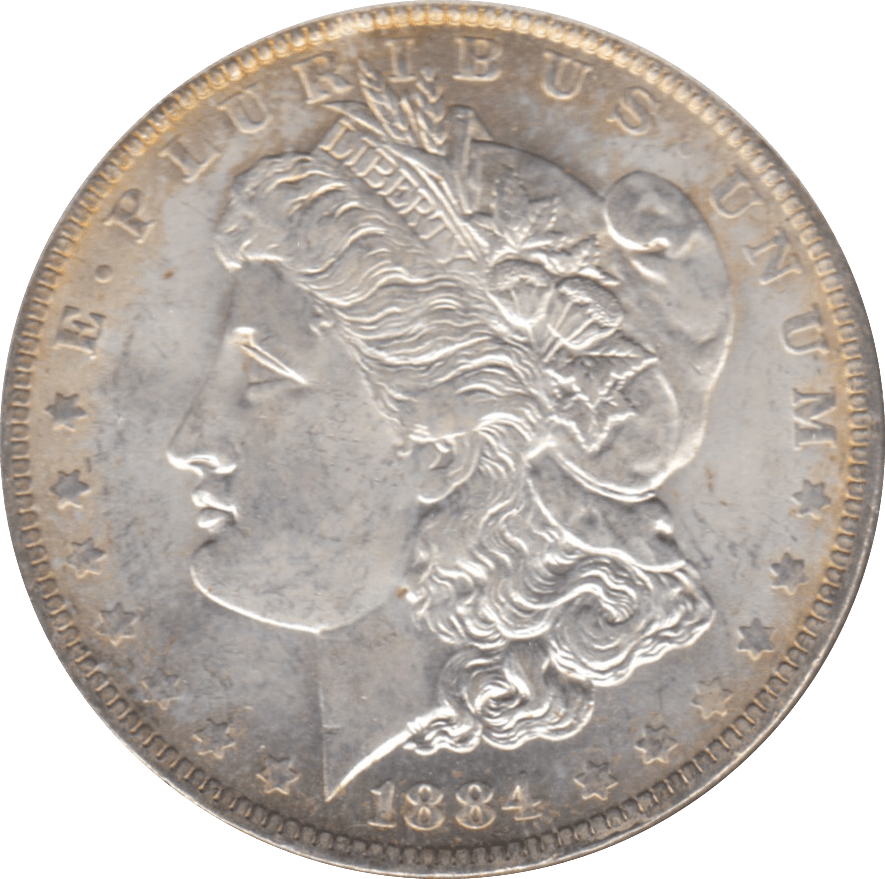 1884 USA SILVER MORGAN DOLLAR NEW ORLEANS MINT - WORLD COINS - Cambridgeshire Coins