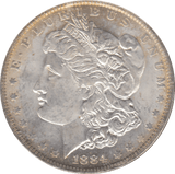 1884 USA SILVER MORGAN DOLLAR NEW ORLEANS MINT - WORLD COINS - Cambridgeshire Coins