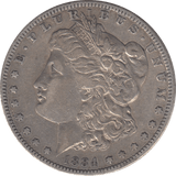 1884 USA SILVER MORGAN DOLLAR SAN FRANCISCO MINT - SILVER WORLD COINS - Cambridgeshire Coins