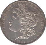 1884 USA SILVER MORGAN DOLLAR - SILVER WORLD COINS - Cambridgeshire Coins