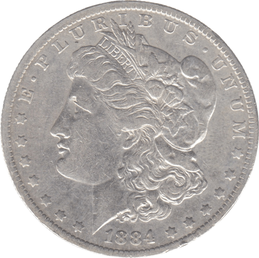 1884 USA SILVER MORGAN DOLLAR - WORLD COINS - Cambridgeshire Coins