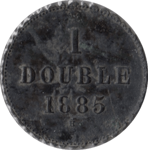 1885 1 DOUBLE GUERNSEY - WORLD COINS - Cambridgeshire Coins