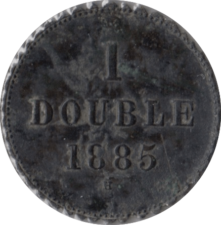 1885 1 DOUBLE GUERNSEY - WORLD COINS - Cambridgeshire Coins
